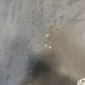 Elegant Silver and Pearl Jewelry Set